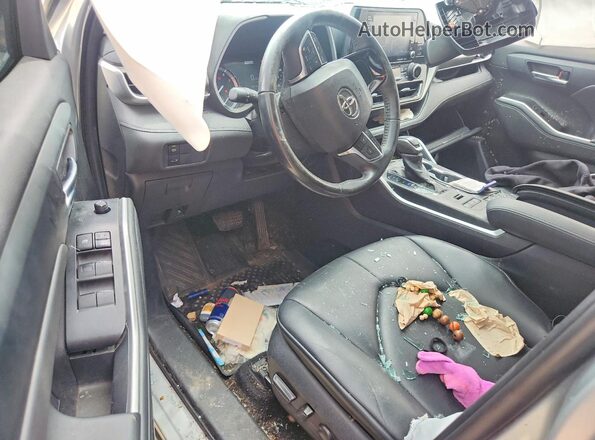 5TDGZRBH4MS546931 2021 TOYOTA HIGHLANDER Silver წინა პანელის ხედი