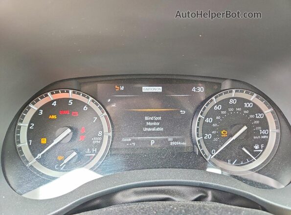 5TDGZRBH5MS065974 2021 TOYOTA HIGHLANDER White Вид щитка приладів