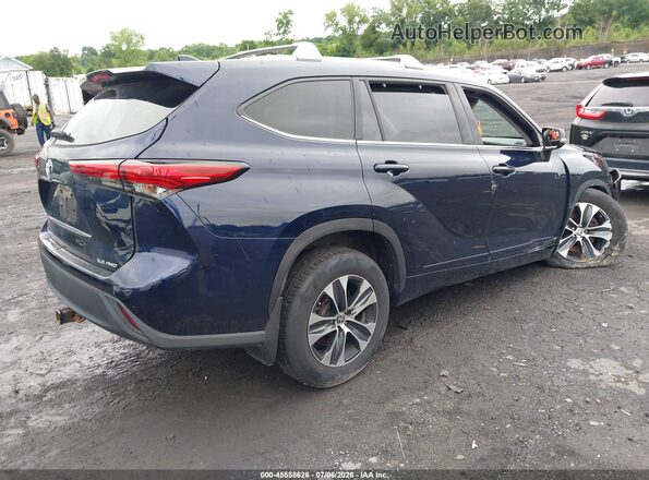 5TDGZRBH5MS124277 2021 TOYOTA HIGHLANDER Blue Tył prawy