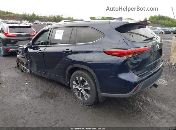5TDGZRBH5MS124277 2021 TOYOTA HIGHLANDER Blue Tył lewy
