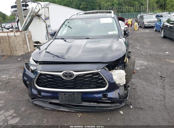 5TDGZRBH5MS124277 2021 TOYOTA HIGHLANDER Blue Widok deski rozdzielczej