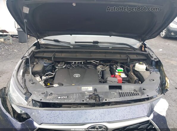 5TDGZRBH5MS124277 2021 TOYOTA HIGHLANDER Blue Widok z tyłu