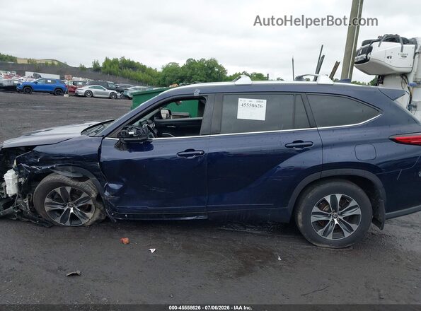 5TDGZRBH5MS124277 2021 TOYOTA HIGHLANDER Blue Widok wnętrza z tyłu