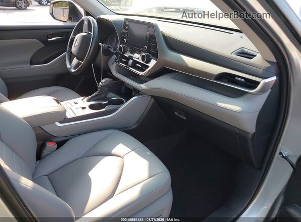 5TDGZRBH6MS149432 2021 TOYOTA HIGHLANDER Silver წინა სალონის ხედი