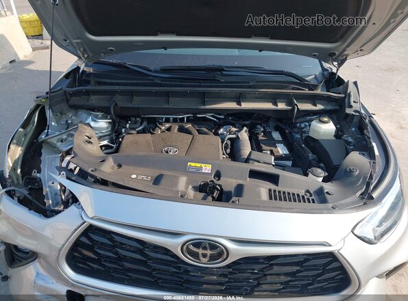 5TDGZRBH6MS149432 2021 TOYOTA HIGHLANDER Silver უკანა ხედი