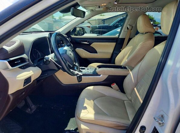 5TDGZRBH6MS541925 2021 TOYOTA HIGHLANDER White Vista interior delantera