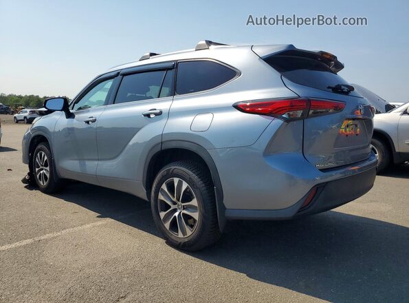 5TDGZRBH7MS078242 2021 TOYOTA HIGHLANDER Синий Задняя левая четверть