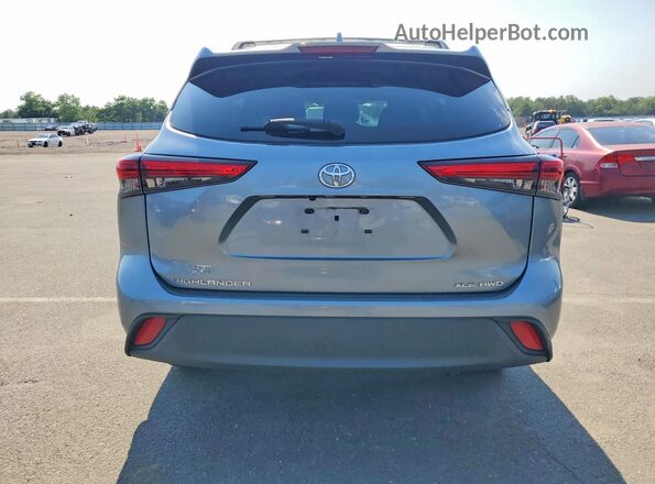 5TDGZRBH7MS078242 2021 TOYOTA HIGHLANDER Синий Вид сзади