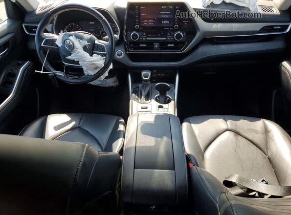 5TDGZRBH7MS078242 2021 TOYOTA HIGHLANDER Синий Вид панели приборов