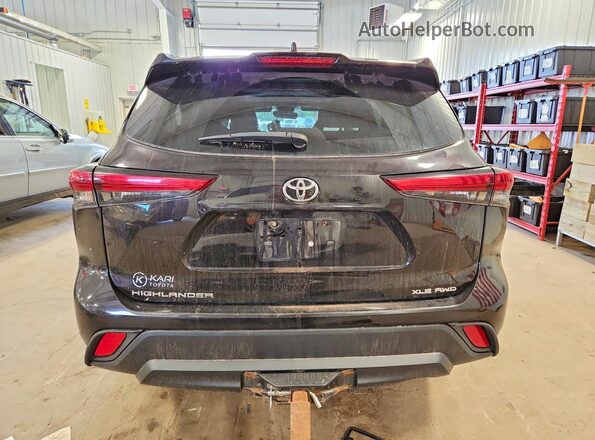 5TDGZRBH7MS084509 2021 TOYOTA HIGHLANDER Brown Widok z tyłu