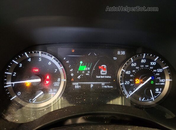 5TDGZRBH7MS084509 2021 TOYOTA HIGHLANDER Brown Widok zestawu wskaźników