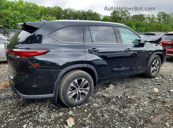 5TDGZRBH7MS123986 2021 TOYOTA HIGHLANDER Черный Задняя правая четверть