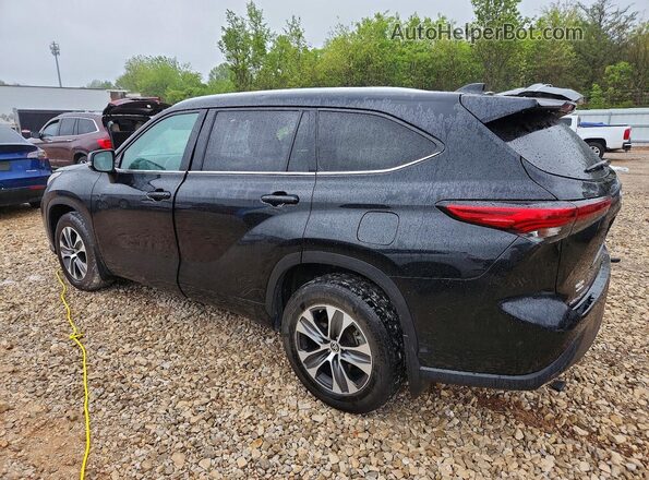 5TDGZRBH7MS528648 2021 TOYOTA HIGHLANDER Black უკანა მარცხენა