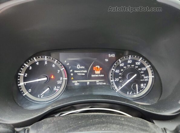 5TDGZRBH7MS528648 2021 TOYOTA HIGHLANDER Black ხელსაწყოთა პანელის ხედი