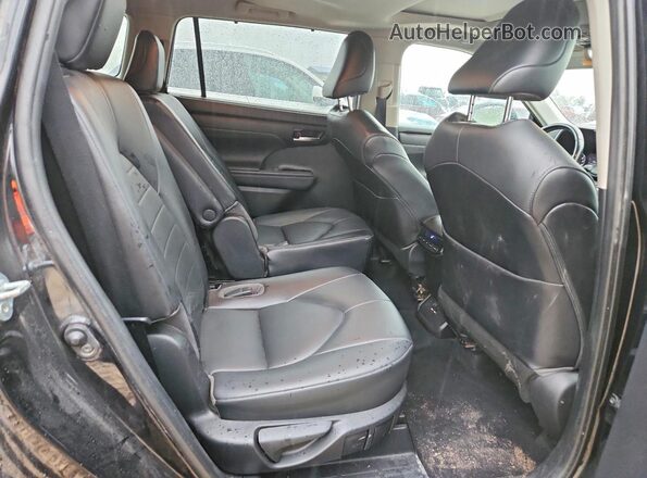 5TDGZRBH7MS528648 2021 TOYOTA HIGHLANDER Black უკანა სავარძლების ხედი