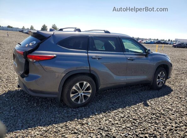 5TDGZRBH7MS544431 2021 TOYOTA HIGHLANDER Серый Задняя правая четверть