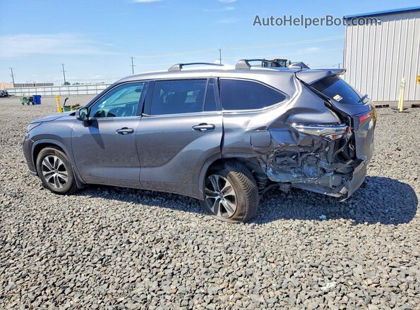 5TDGZRBH7MS544431 2021 TOYOTA HIGHLANDER Серый Задняя левая четверть