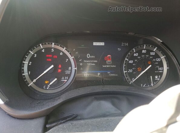 5TDGZRBH7MS544431 2021 TOYOTA HIGHLANDER Серый Вид щитка приборов