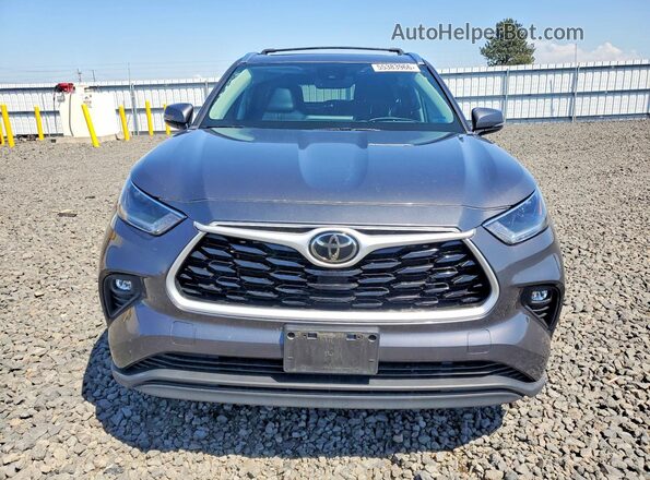 5TDGZRBH7MS544431 2021 TOYOTA HIGHLANDER Серый Вид спереди