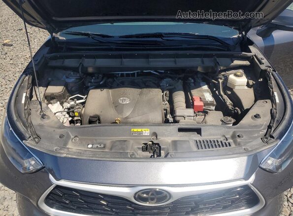 5TDGZRBH7MS544431 2021 TOYOTA HIGHLANDER Серый Вид подкапотного пространства
