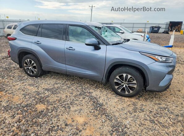 5TDGZRBH8LS046396 2020 TOYOTA HIGHLANDER Blue Front right