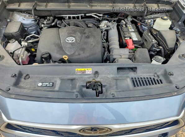 5TDGZRBH8LS046396 2020 TOYOTA HIGHLANDER Blue Engine compartment view