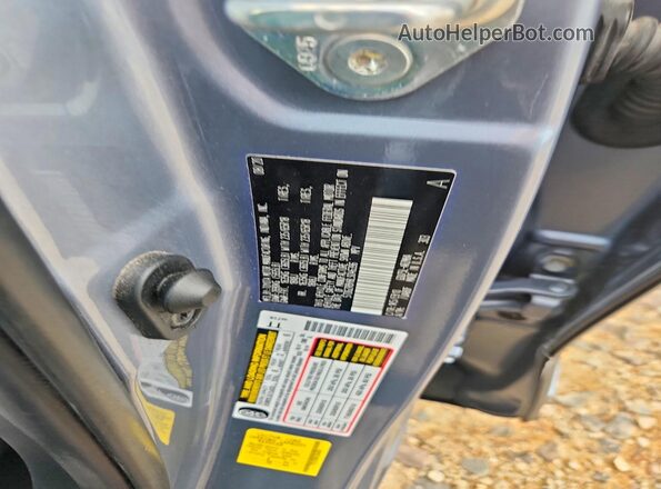 5TDGZRBH8LS046396 2020 TOYOTA HIGHLANDER Blue VIN sticker view