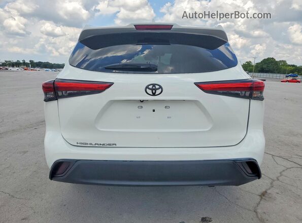 5TDGZRBH8MS079660 2021 TOYOTA HIGHLANDER Белый Вид сзади