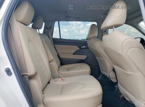 5TDGZRBH8MS079660 2021 TOYOTA HIGHLANDER Белый Вид задней части салона