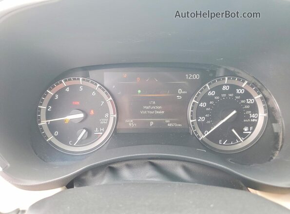 5TDGZRBH8MS079660 2021 TOYOTA HIGHLANDER Белый Вид щитка приборов