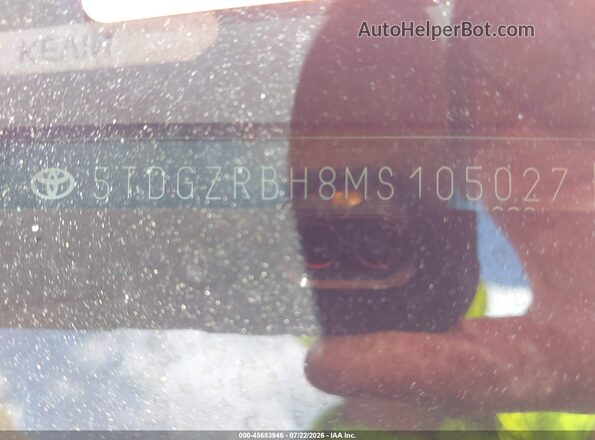 5TDGZRBH8MS105027 2021 TOYOTA HIGHLANDER Black 
