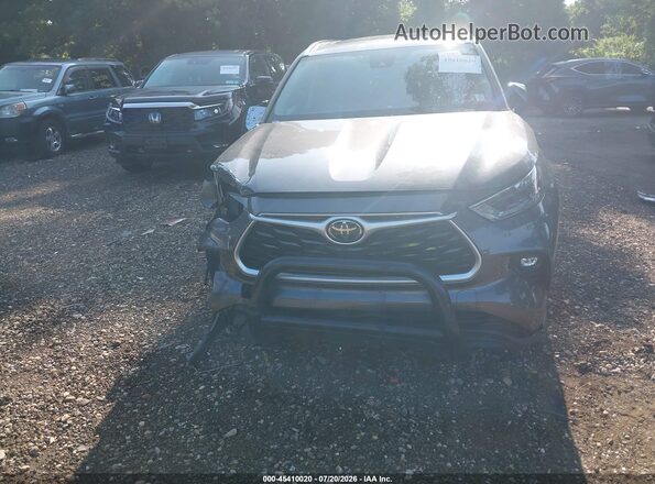 5TDGZRBH8MS529002 2021 TOYOTA HIGHLANDER Gray Вид щитка приладів