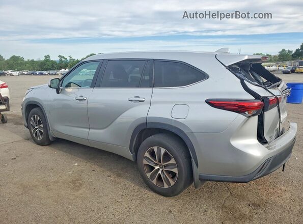 5TDGZRBH8MS539433 2021 TOYOTA HIGHLANDER Silver Rear left
