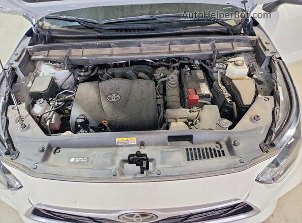 5TDGZRBH8MS541747 2021 TOYOTA HIGHLANDER White Вид підкапотного простору