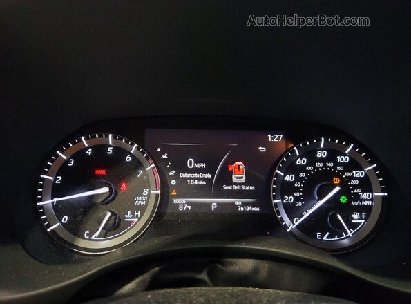 5TDGZRBH8MS541747 2021 TOYOTA HIGHLANDER White Вид щитка приладів