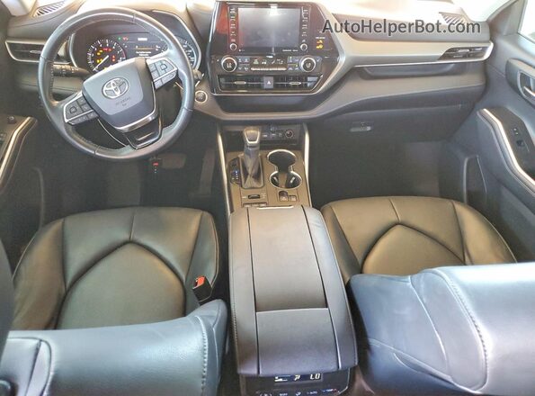 5TDGZRBH9LS514037 2020 TOYOTA HIGHLANDER Charcoal Dashboard view