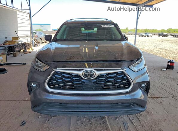 5TDGZRBH9LS514037 2020 TOYOTA HIGHLANDER Charcoal Front view