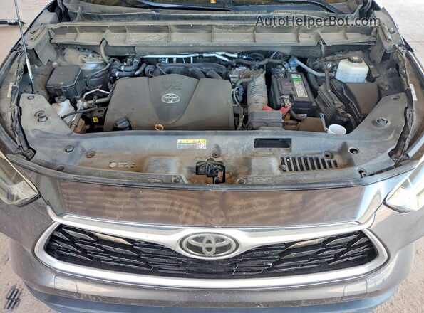 5TDGZRBH9LS514037 2020 TOYOTA HIGHLANDER Charcoal Engine compartment view