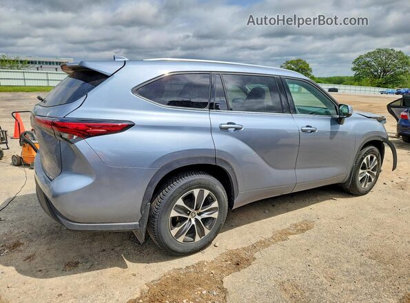 5TDGZRBHXMS079367 2021 TOYOTA HIGHLANDER Blue Հետևի աջ