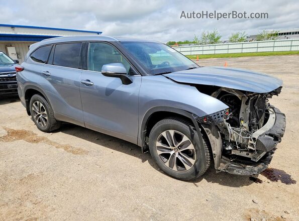 5TDGZRBHXMS079367 2021 TOYOTA HIGHLANDER Blue Առջևի աջ