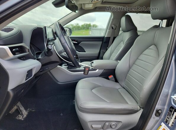5TDGZRBHXMS079367 2021 TOYOTA HIGHLANDER Blue Սալոնի դիմացի տեսք