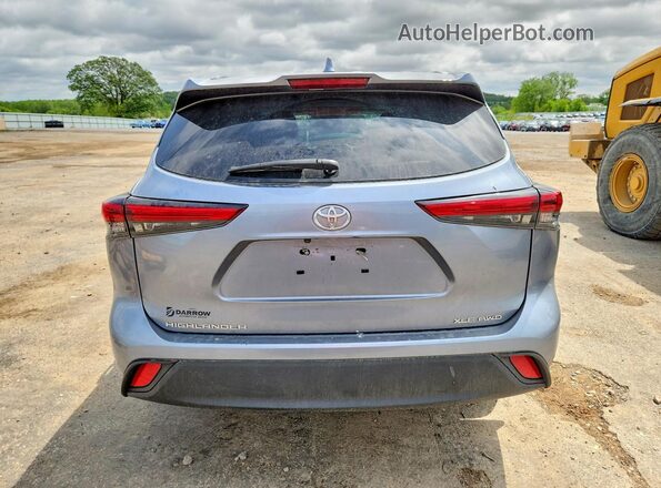 5TDGZRBHXMS079367 2021 TOYOTA HIGHLANDER Blue Հետևի տեսք