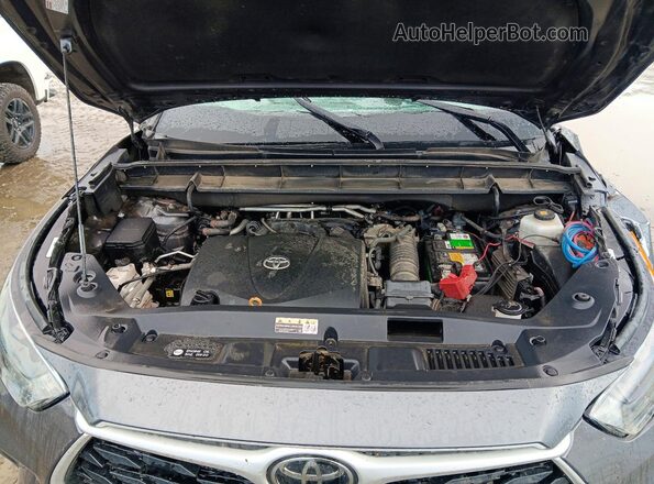 5TDGZRBHXMS115848 2021 TOYOTA HIGHLANDER Gray Widok wnętrza z tyłu