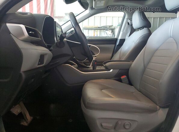 5TDGZRBHXMS535030 2021 TOYOTA HIGHLANDER Белый Вид салона спереди