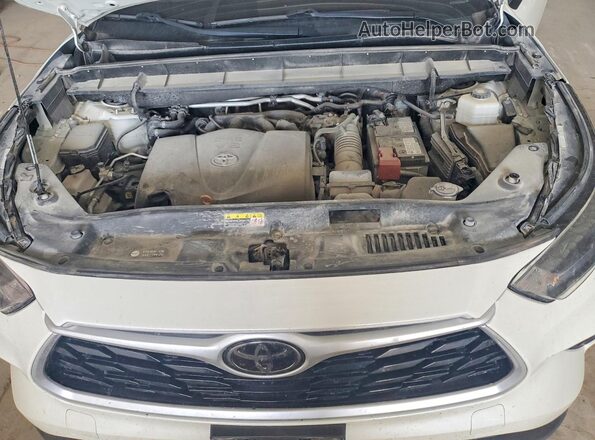 5TDGZRBHXMS535030 2021 TOYOTA HIGHLANDER Белый Вид подкапотного пространства