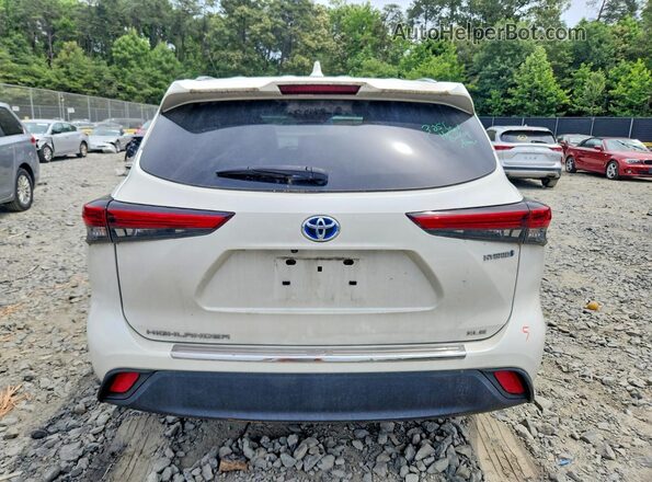 5TDHBRCH7LS506087 2020 TOYOTA HIGHLANDER White უკანა ხედი