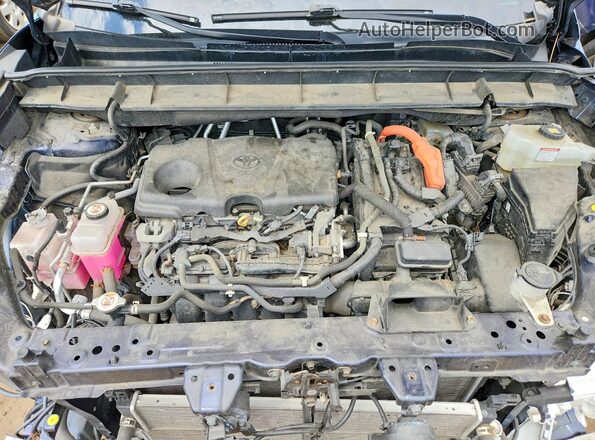 5TDHBRCH9MS537259 2021 TOYOTA HIGHLANDER Blue Շարժիչի բաժամունքի տեսք