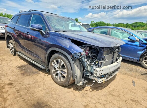 5TDHBRCH9MS537259 2021 TOYOTA HIGHLANDER Blue Առջևի աջ