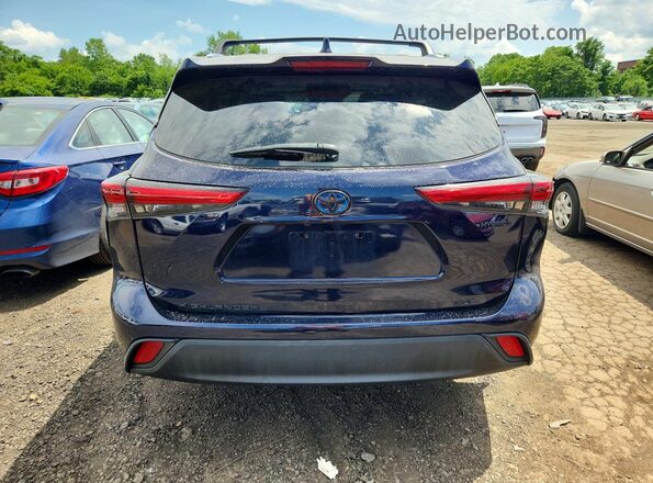 5TDHBRCH9MS537259 2021 TOYOTA HIGHLANDER Blue Հետևի տեսք