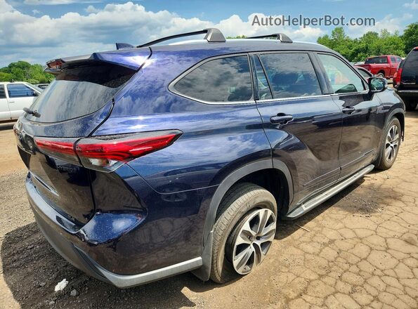 5TDHBRCH9MS537259 2021 TOYOTA HIGHLANDER Blue Հետևի աջ